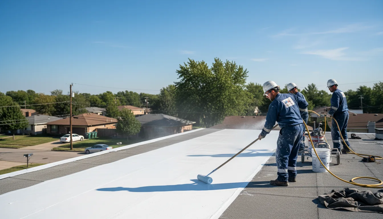 Commercial roof coating in Heidrick, KY near me
